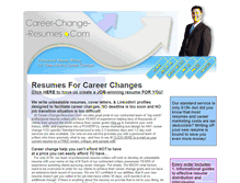 Tablet Screenshot of career-change-resumes.com